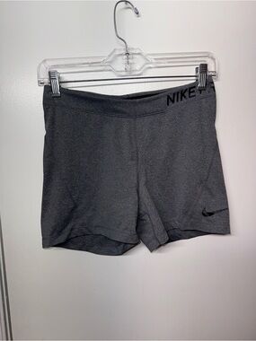 Nike Women's Dark Gray Athletic Stretch Shorts